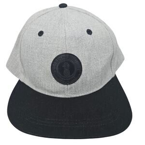 Binky Bro Gray Black Adjustable Snapback Hat Ball Cap Logo Patch